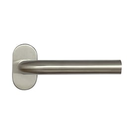 Béquille double sur rosace HUDSON 791 inox - 38  à 43 mm - bec de cane