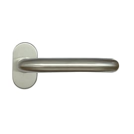 Béquille double sur rosace HUDSON 792 inox - 38 à 43 mm - bec de cane