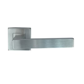 Béquille double sur rosace HUDSON 894 inox - 38 à 43 mm - bec de cane