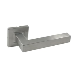 Béquille double sur rosace HUDSON 893 inox - 38 à 43 mm - bec de cane
