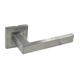 Béquille double sur rosace HUDSON 894 inox - 38 à 43 mm - bec de cane
