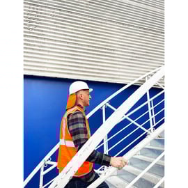 Sous-casque rafraîchissant avec protection nuque - taille unique - orange