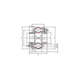 Accouplement élastique à moyeux amovibles JUBOFLEX - 160 N.m