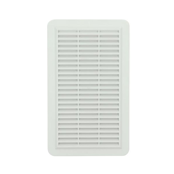 Grille d'aération GAPM spéciale façade rectangulaire 277 x 166 mm blanche