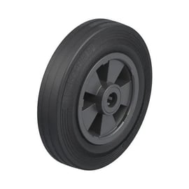 Roue de manutention caoutchouc VPP à moyeu à roulement à rouleaux noir