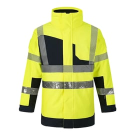 Parka haute visibilité LUMINA jaune/marine