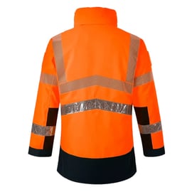 Parka haute visibilité LUMINA orange/marine