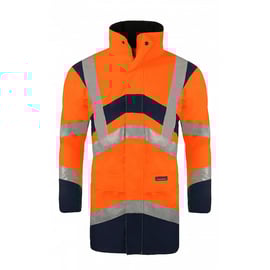Veste haute visibilité ELYSE orange/marine