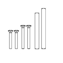 Tige carré pour ensemble de sécurité