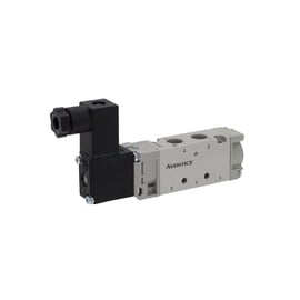 Distributeur électropneumatique à tiroir série 520 - électrique - 5/2 - bistable - G1/8" - 24 VDC - ressort - 52000380