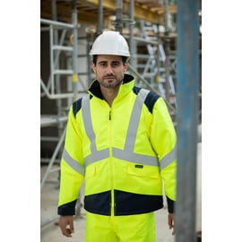Blouson haute visibilité ELYSE 2 en 1 jaune/marine - S