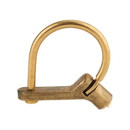 Cadenas d'artillerie à talon coudé à grande anse laiton à triangle de 5 mm