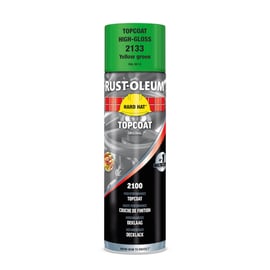 Peinture HARD HAT en aérosol - vert jaune RAL 6018 - brillant - 500 mL