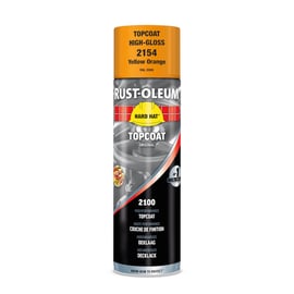 Peinture HARD HAT en aérosol - jaune RAL 2000 - brillant - 500 mL