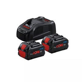 Pack batteries et chargeur pour outillage électroportatif 18V PROCORE 5,5Ah - 2 batteries - chargeur rapide