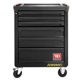 Servante vide 6 tiroirs ROLL.6NM3ASPF noir avec SAFETY LOCK SYSTEM