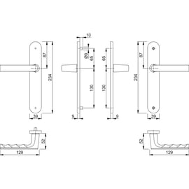 Ensemble sur grande plaque HAMBURG