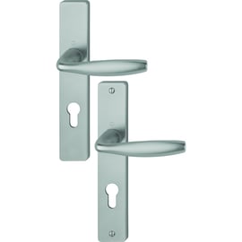 Ensemble sur grande plaque carrée NEW-YORK inox F9