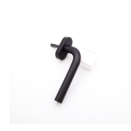 Poignée de fenêtre angle arrondi inox noir mat