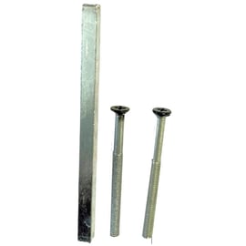 Tige carrée de 7 mm avec 2 vis