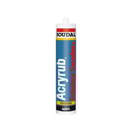 Mastic acrylique ACRYRUB EXTERIEUR FACADE+ - 300 ml - blanc