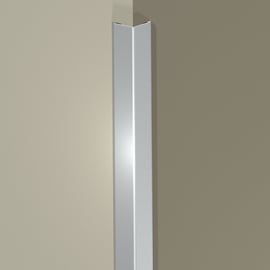 Cornière protection d'angle - aluminium anodisé adhésive 1500 x 25 x 25 mm