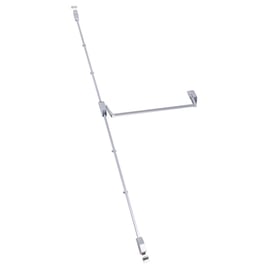 Serrure antipanique ISY BAR coupe-feu 2 points haut et bas argent