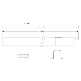 Kit de prolongation pour serrure antipanique série 89/90