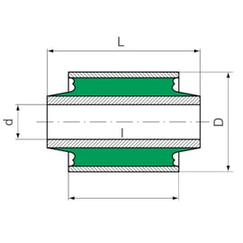 Support antivibration articulation élastique SILENTBLOC