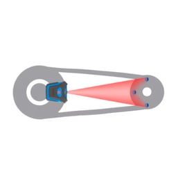 Aligneur de courroies laser TKBA 11 - Distance de mesure 50 - 3000 mm