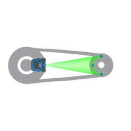 Aligneur de courroies laser TKBA 31 - Distance de mesure 50 - 6000 mm