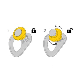 Point d'ancrage amovible COEUR PULSE - 12 mm