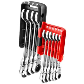 Étui de 10 clés mixtes à cliquet articulées 467BF.JP10PB - 8 à 19 mm