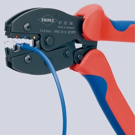 Pince à sertir d'électricien PreciForce® avec manche bimatière - Capacité : 0,5 - 6 mm²