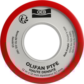 Ruban d'étanchéité OLIFAN PTFE haute densité - 12 m