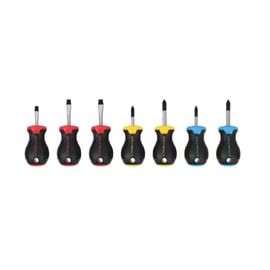 Jeu de 7 tournevis boule plat Phillips® et Pozidriv®
