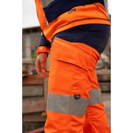 Pantalon haute visibilité LUKLIGHT orange/marine - 48