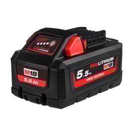 Batterie pour outillage électroportatif M18 HIGH OUTPUT - 18V - 5,5Ah - RED LITHIUM HB55