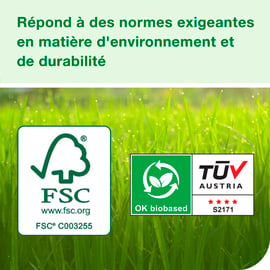 Chiffon de nettoyage ultra-résistant biosourcé blanc W8 - 50 chiffons