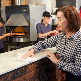 Chiffon de nettoyage ultra-résistant biosourcé blanc W8 - 50 chiffons