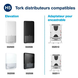 Essuie-mains PeakServe® continus™ blanc H5 - 12 - blanc