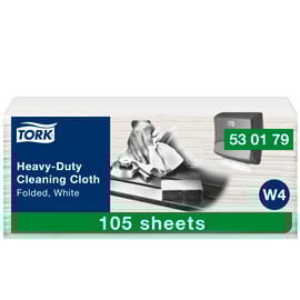 Chiffon de nettoyage ultra-résistant blanc W4 - 105 chiffons