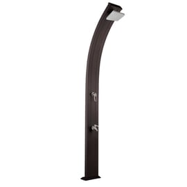 Douche aluminium Spring 30L - anthracite / inox + rince pied