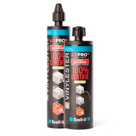 Résine X-PRO vinyleslester sans styrène pour scellement chimique - 420 ml - béton