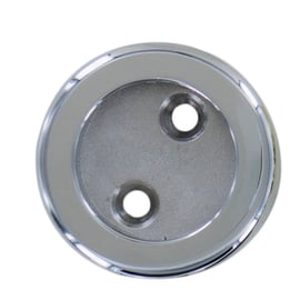 Support d'extrémité avec enjoliveur pour tube rond chromé diamètre 25 mm
