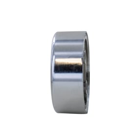 Support d'extrémité avec enjoliveur pour tube rond chromé diamètre 25 mm