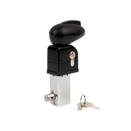 Serrure 1 point pour portillon de piscine TWIST noir RAL 9005