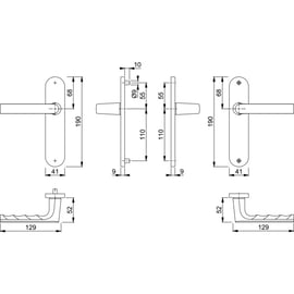 Ensemble sur petite plaque HAMBURG