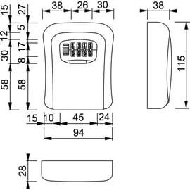 Boîte à clés sécurisée AR91/115
