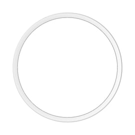 Hublot plafonnier LED BULKHEAD ROUND Multi Color / Multi Lumen - 262 x 73 mm - 1220 Lm - 4000 K - blanc
